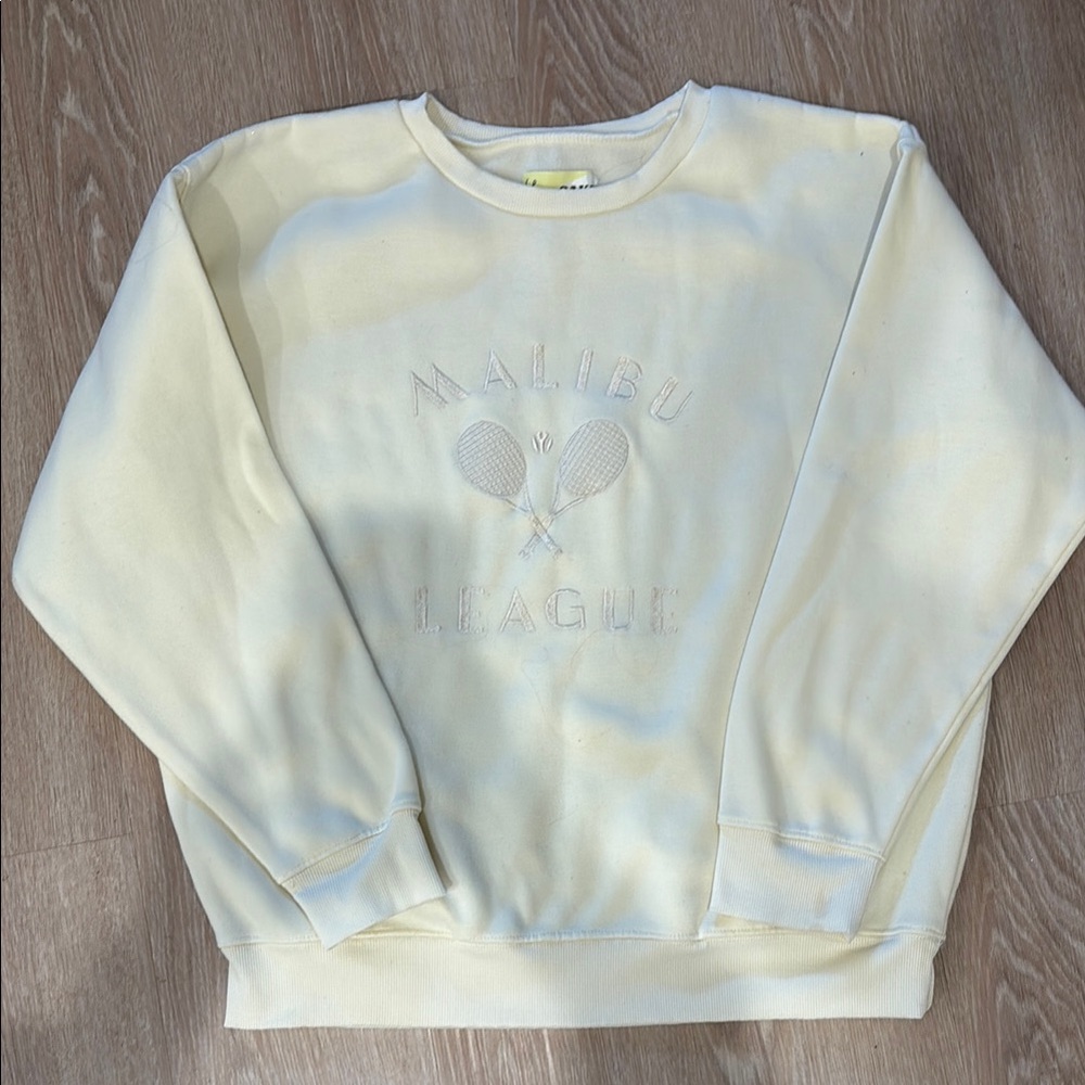 Cream Malibu League Sweatshirt